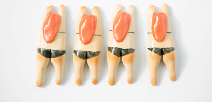 Ceramic Human Body Refrigerator Magnet