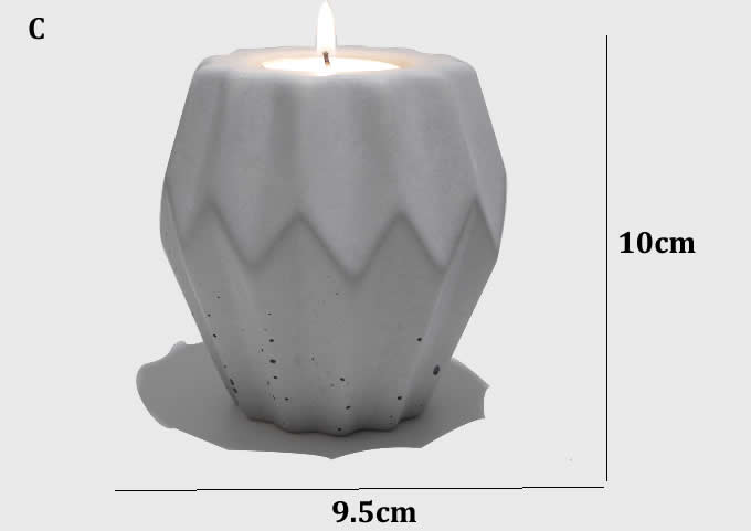  Handmade Concrete Candle Holder 