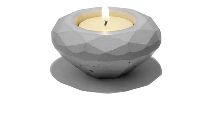  Handmade Concrete Candle Holder 