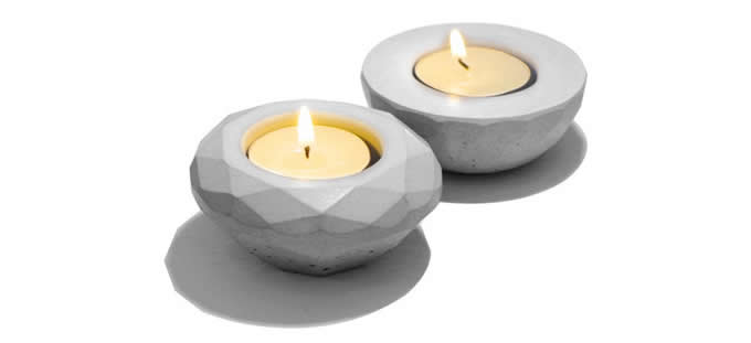  Handmade Concrete Candle Holder 