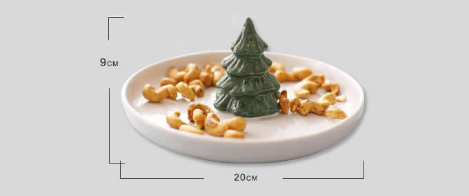  Cute Christmas tree Fruit Salad Nut Bowl
