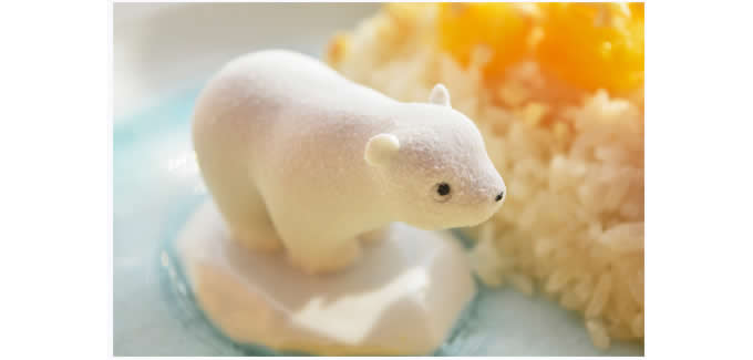  Cute Polar Bear Fruit Salad Nut Bowl