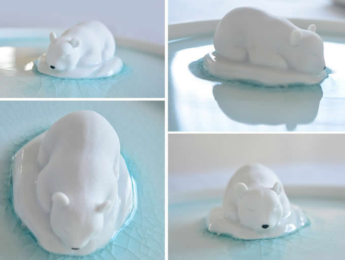  Cute Polar Bear Fruit Salad Nut Bowl