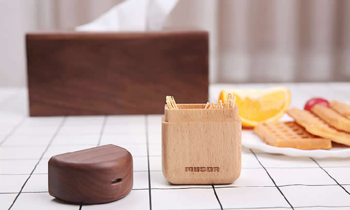 Cute Wooden Panda&Ice cream Toothpick Holder