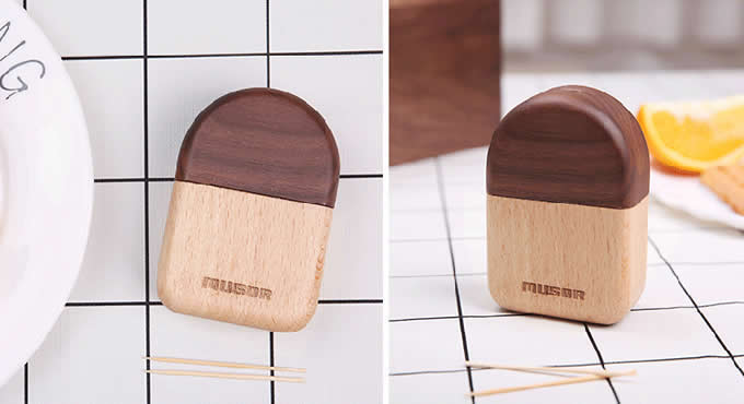 Cute Wooden Panda&Ice cream Toothpick Holder