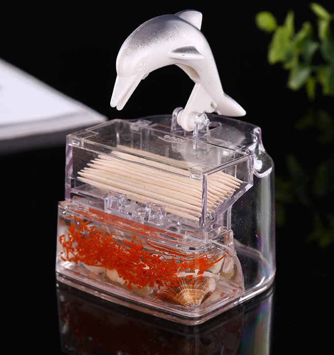 Dolphin Automatic Toothpick Holder