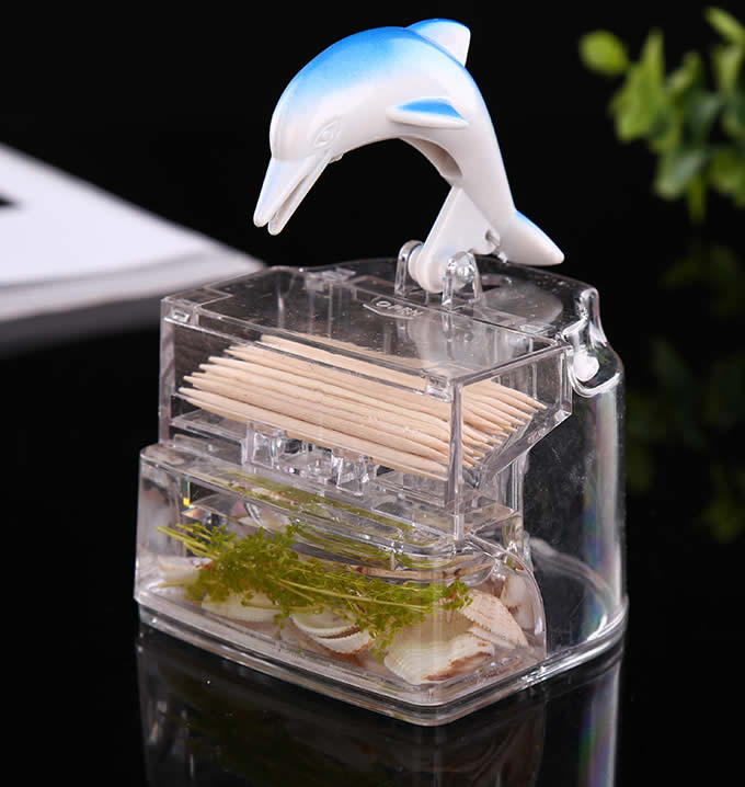 Dolphin Automatic Toothpick Holder