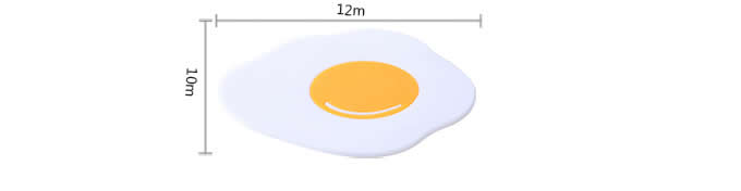   (3 pcs/pack)  Fried Egg Silicone Pot Mat 