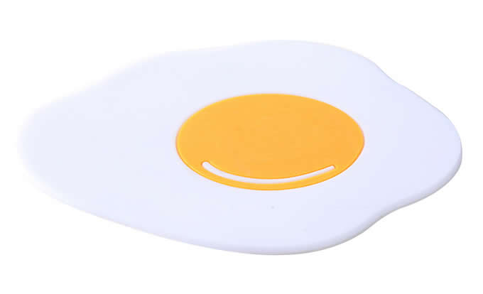   (3 pcs/pack)  Fried Egg Silicone Pot Mat 