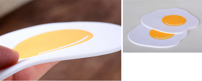   (3 pcs/pack)  Fried Egg Silicone Pot Mat 