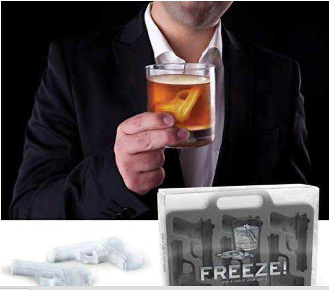 Handgun Shaped Ice Cube Tray-cool stuff