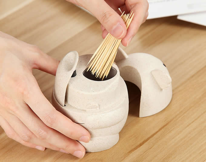   Lovely Hand Press Automatic Toothpick Box Holder 