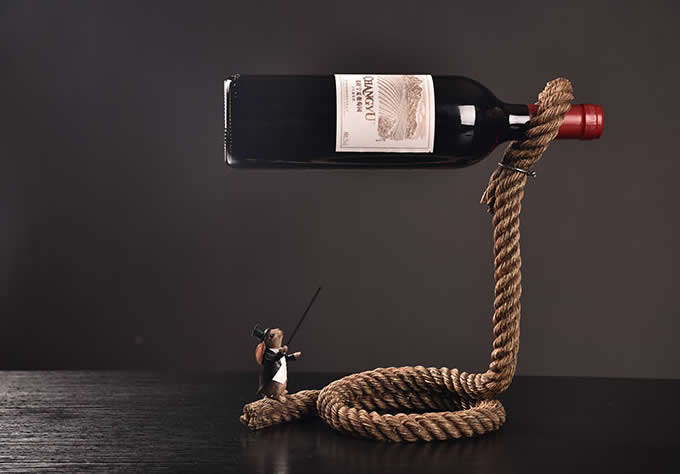   Magic Lasso Rope Wine Bottle Holder