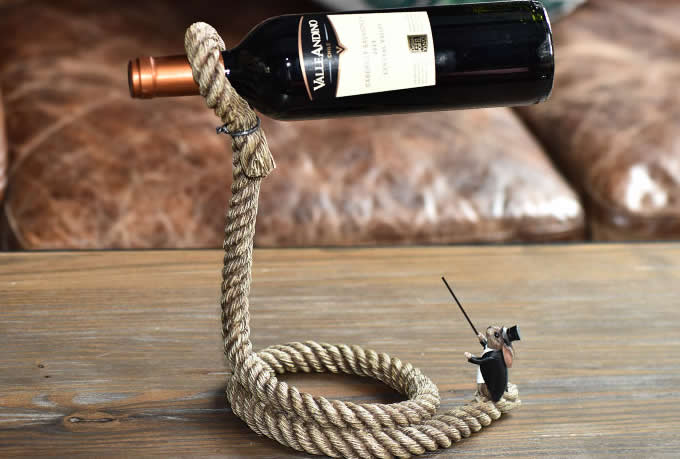   Magic Lasso Rope Wine Bottle Holder