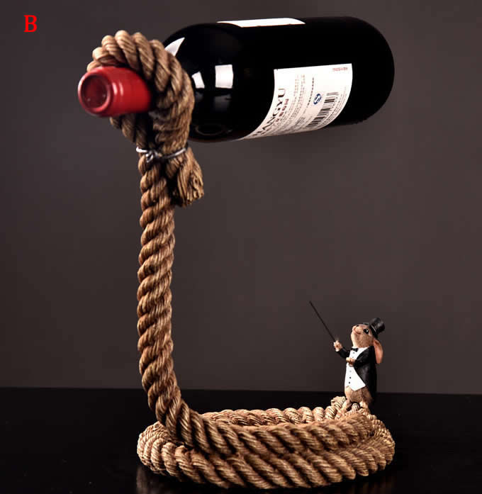  Magic Lasso Rope Wine Bottle Holder
