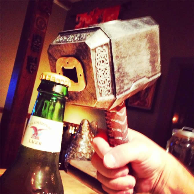  Marvel Thor's Hammer Sculpted Bottle Opener