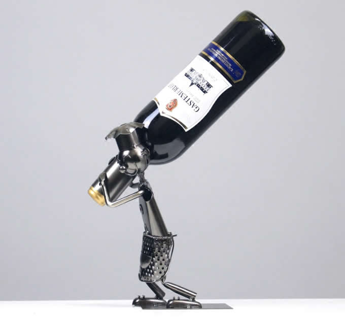   Metal Chef  Wine Bottle Holder