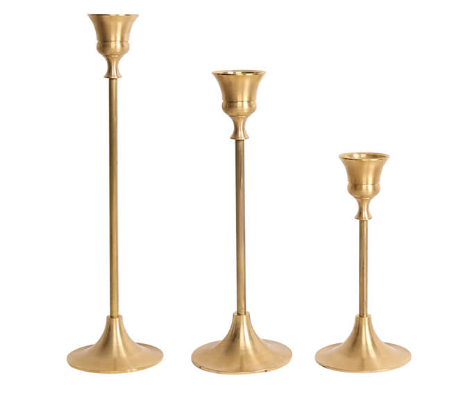 Retro Brass Candle Holder Candlestick Holder - FeelGift