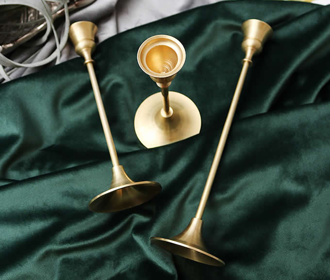 Retro Brass Candle Holder Candlestick Holder