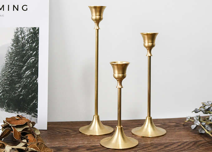 Retro Brass Candle Holder Candlestick Holder