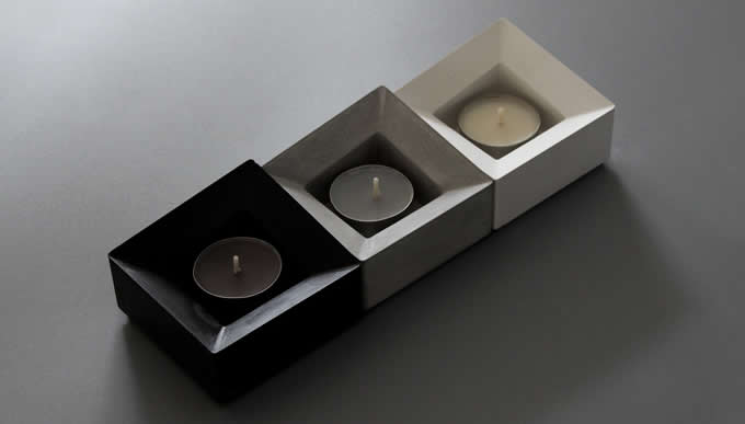   Tea Light Concrete Candle Holder 