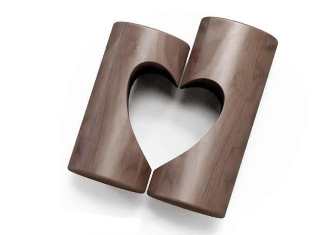 Tea Light Black Walnut Wooden Candle Holder Set