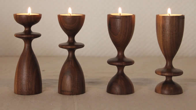  Tea Light Wooden Candle Holder(single)
