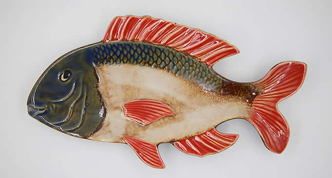Tropical Fish Porcelain Plate  