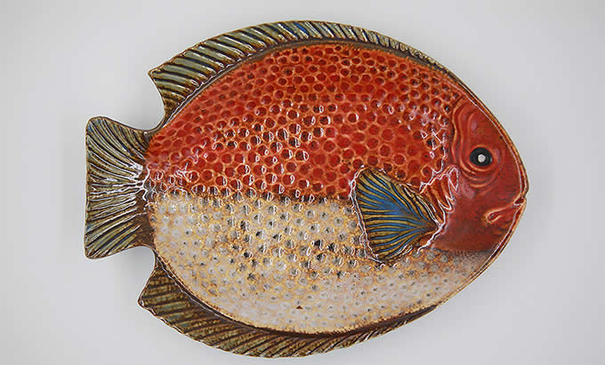 Tropical Fish Porcelain Plate  