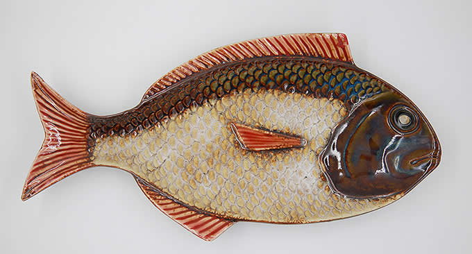 Tropical Fish Porcelain Plate  