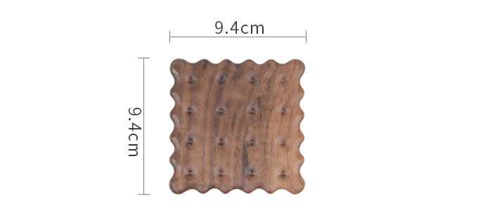   Wood Cookies Shaped Coaster 