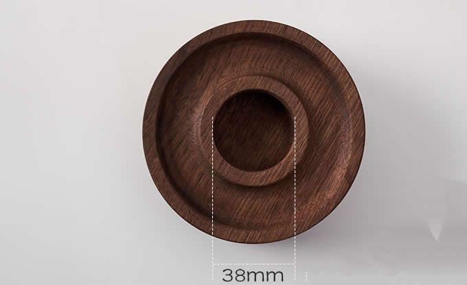  Wood Round Candle Holder