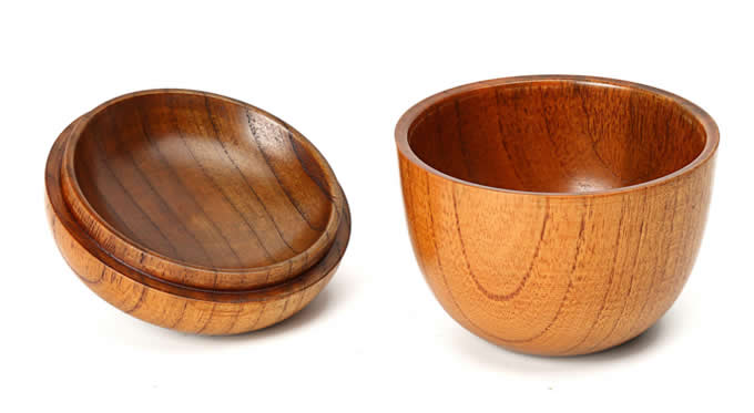   Wooden Apple Shaped Bowl