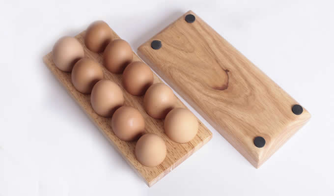 Wooden Egg Crate-10  holes