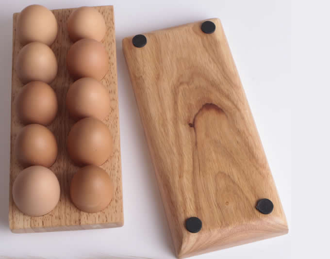 Wooden Egg Crate-10  holes