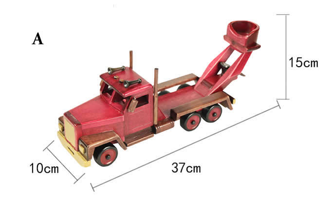 Wooden Engineering Truck Wine Bottle Holder