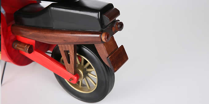 Wooden Motorcycle Wine Bottle Holder