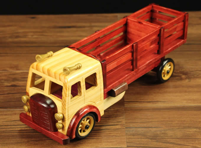 Wooden Pickup Wine Bottle Holder