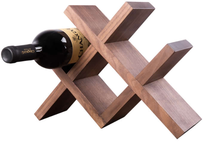 Wooden Wine Bottle Storage Rack 