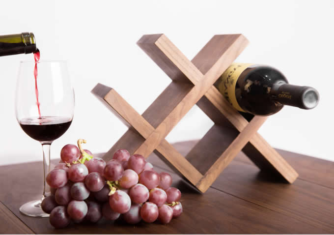 Wooden Wine Bottle Storage Rack 