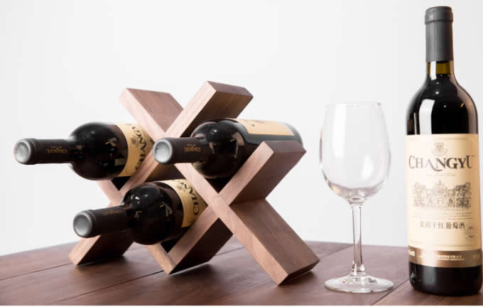 Wooden Wine Bottle Storage Rack 