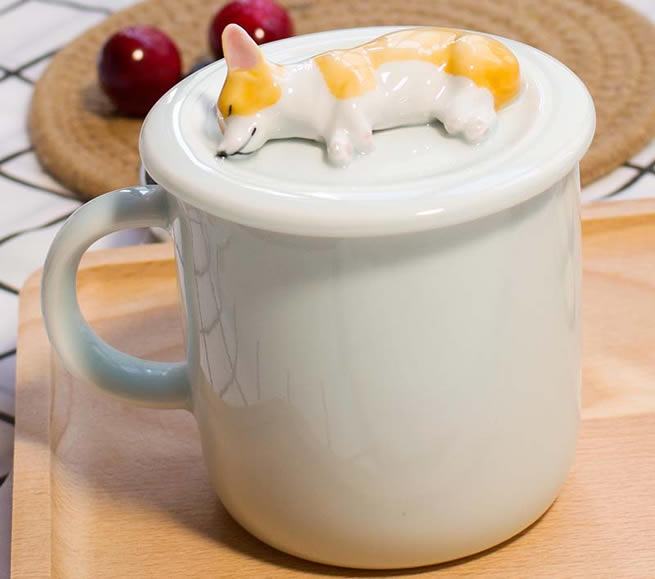 Corgi Pet Dog Ceramic Coffee Cup