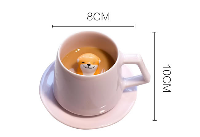 Happy Shiba Inu Ceramic Coffee Cup