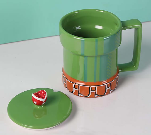 Super Mario Game Water Pipeline Mushroom Mug