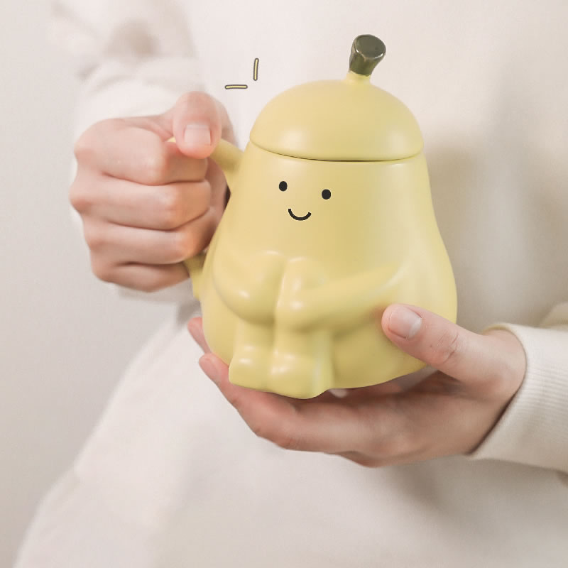 Cute Fruit Pear Hug Cup