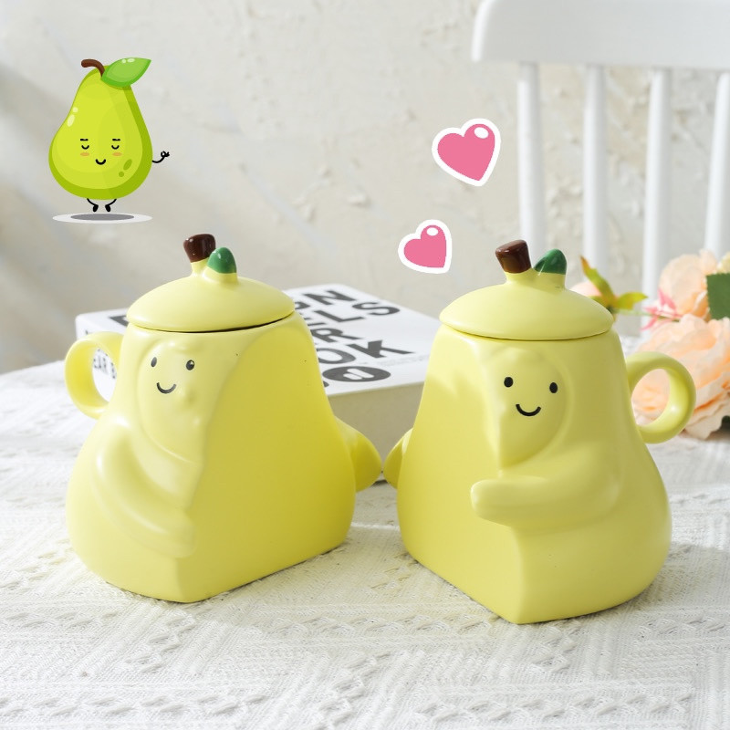 Hugging Pear Shaped Couples Mug