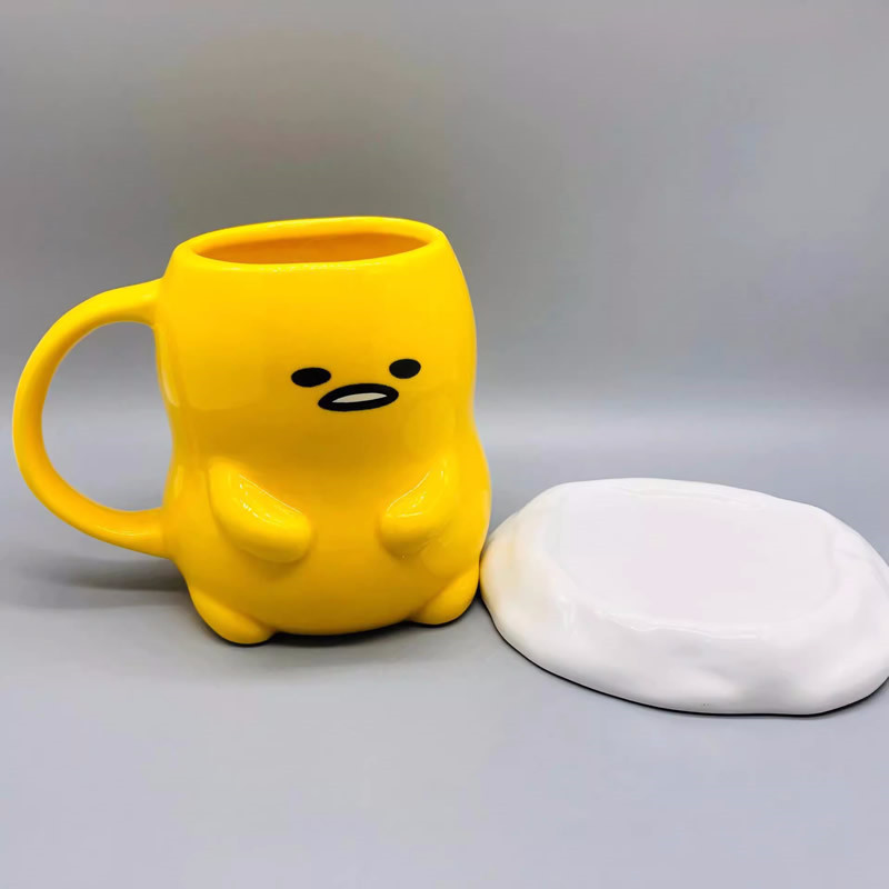 Playful Egg Yolk Ceramic Cup