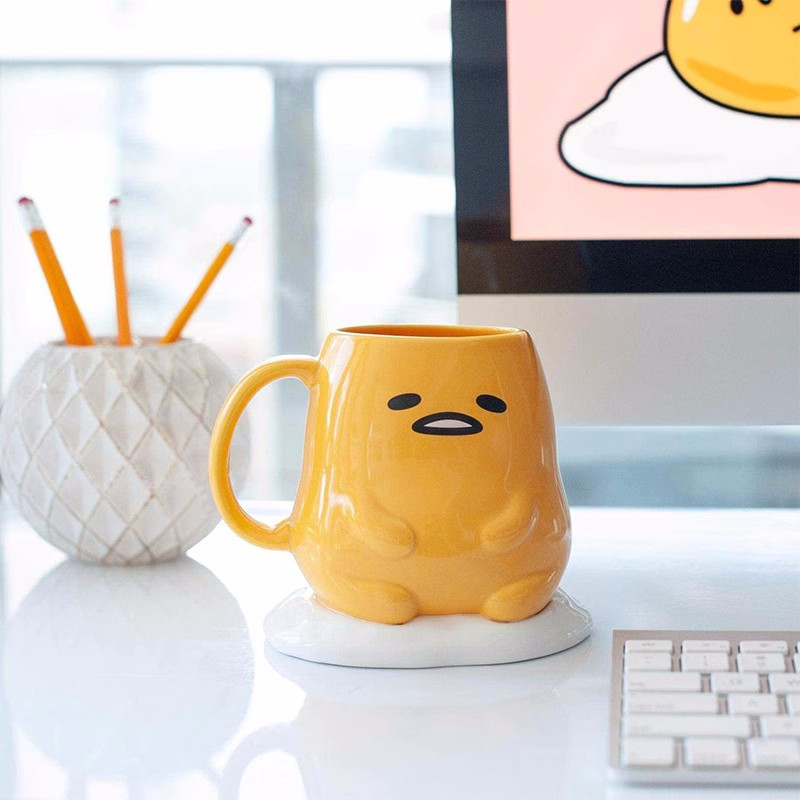 Playful Egg Yolk Ceramic Cup