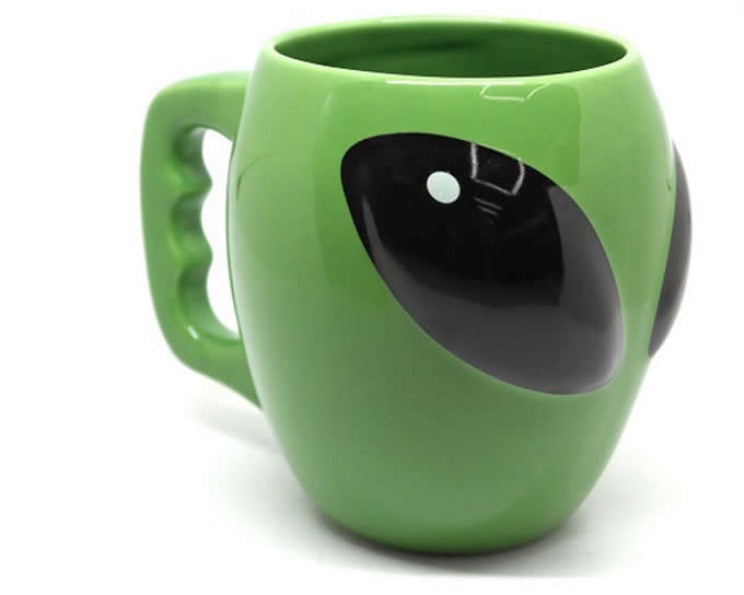  3D Alien Ceramic Coffee Mug