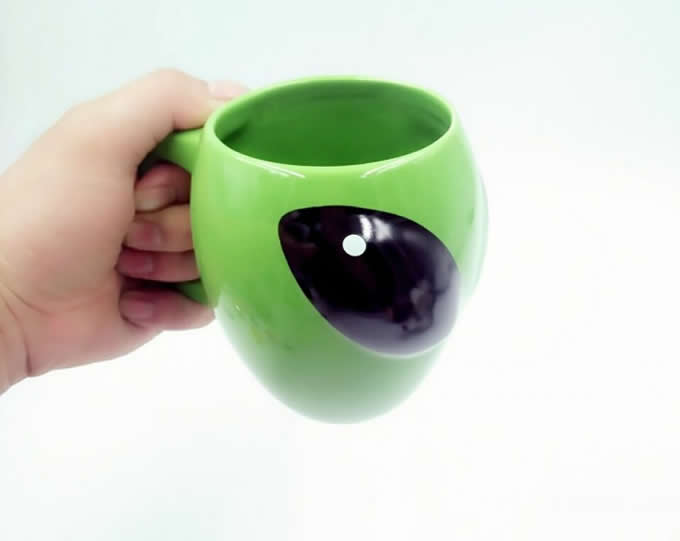  3D Alien Ceramic Coffee Mug